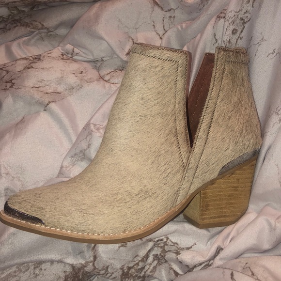 SOLD Jeffrey Campbell cowhide booties - Picture 3 of 11